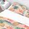 Designart 'Tropical Exotic Flowers & Pineapple Pattern' Tropical Bedding Set - Duvet Cover & Shams